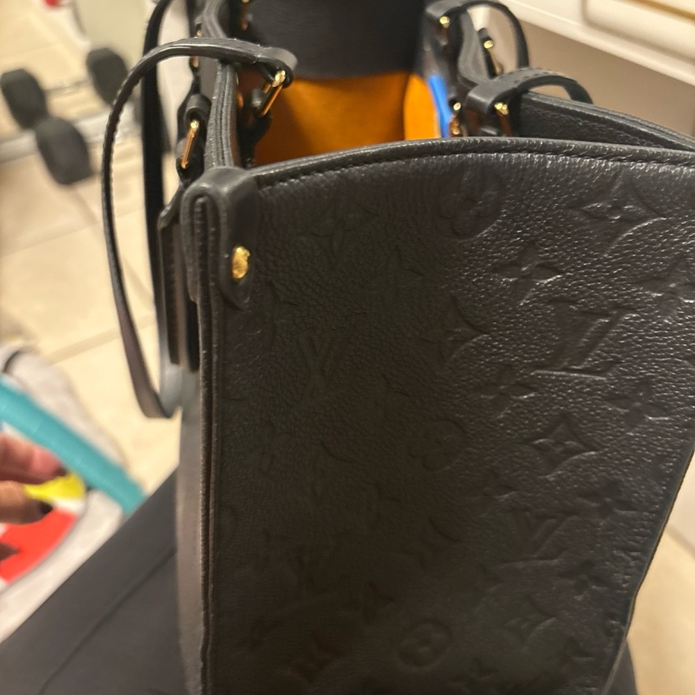 Louis Vuitton Black Embossed Tote